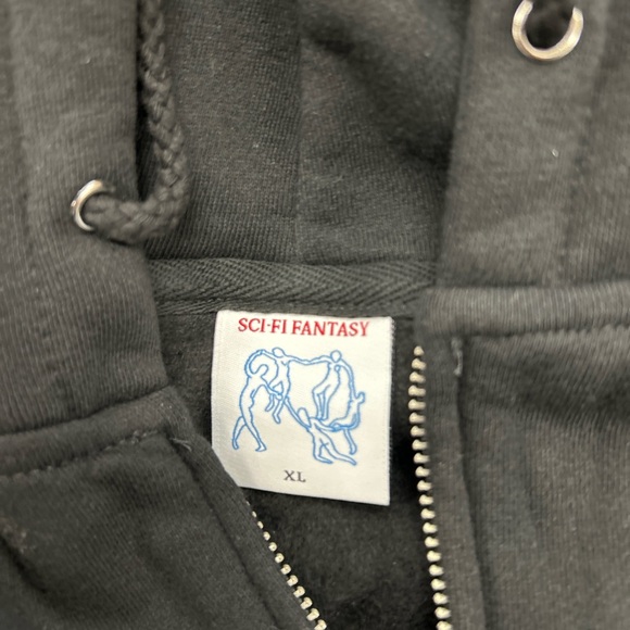 Sci-Fi Fantasy Black Hoodie - Picture 3 of 5